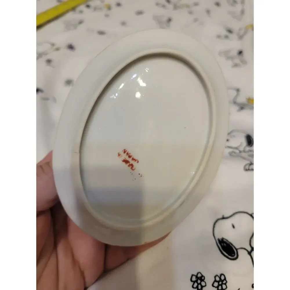Vintage China Hand Painted Made In Japan Gravy Boat Flower Small Child Sized ?